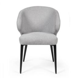 Cheshire Ainsworth Elegant Light Grey Fabric Dining Chairs - Set of 2 - thumbnail 3