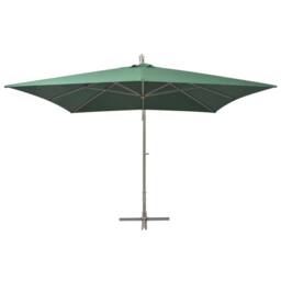 Berkfield Home Hanging Parasol 300x300 cm Green Aluminium Pole - thumbnail 3