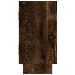 Berkfield Home Wall Cube Shelf 5 Compartments Smoked Oak Engineered Wood in Brown - thumbnail 5