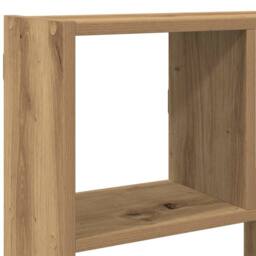 Berkfield Home Wall Cube Shelf 12 Compartments Artisian Oak Engineered Wood in Brown - thumbnail 8