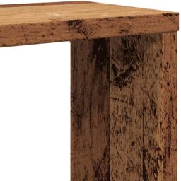 Berkfield Home Wall Cube Shelves 2 pcs Old Wood 60x15x23 cm Engineered Wood in Brown - Size: 60 x 15 x 23 cm - thumbnail 8