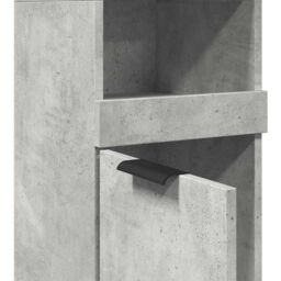 Berkfield Home Bathroom Cabinet Concrete Grey 32x34x188.5 cm Engineered Wood in Brown - thumbnail 8