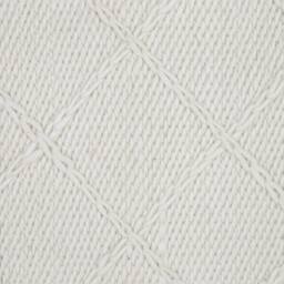 Wyld and Coco Handwoven Boho Wool-Cotton Area Rug 140 x 200 cm Off-White in White - Size: 140 cm x 200 cm - thumbnail 6