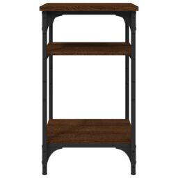 Berkfield Home Side Table Brown Oak 35x30x60 cm Engineered Wood - Size: 35 x 30 x 60 cm - thumbnail 5
