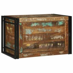 Berkfield Home Multicolour Storage Box 80 x 50 x 50 cm - Solid Reclaimed Wood