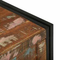 Berkfield Home Multicolour Storage Box 80 x 50 x 50 cm - Solid Reclaimed Wood - thumbnail 8