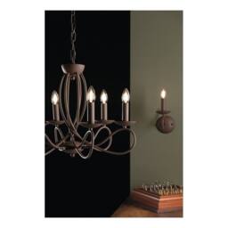 Netlighting GINEVRA 6 Light Chandeliers Corten 56x42cm in Brown - Size: 56x42 cm - thumbnail 2