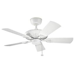 Netlighting Kevlar 107cm Pull Chain 5 Blade Ceiling Fan Matte White - thumbnail 1