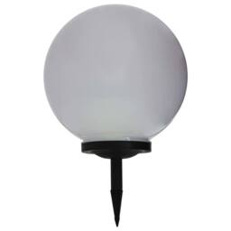 Berkfield Home Outdoor Solar Lamp LED Spherical 40 cm RGB in White - thumbnail 4