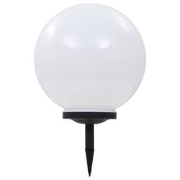 Berkfield Home Outdoor Solar Lamp LED Spherical 40 cm RGB in White - thumbnail 3