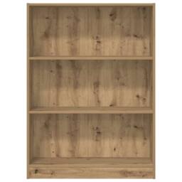Berkfield Home Bookcase Artisian Oak 80x24x109 cm Engineered Wood in Brown - Size: 80 x 24 x 109 cm - thumbnail 5