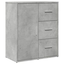 Berkfield Home Sideboard Concrete Grey 60x31x70 cm Engineered Wood - Size: 60 x 31 x 70 cm - thumbnail 2