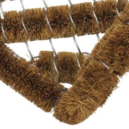 JVL Boot Shoe Scraper Coir Wire Door Mat, 30x35cm in Brown - Size: 30 cm x 35 cm - thumbnail 2
