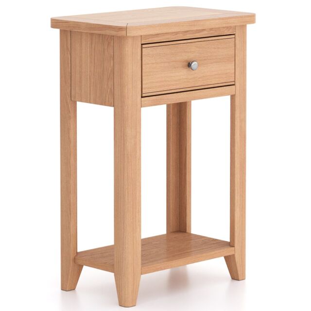Rest Relax Windham Natual Oak Telephone Table in Light Oak - Size: Z - image 1