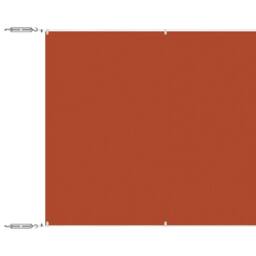 Berkfield Home Vertical Awning Terracotta 100x1200 cm Oxford Fabric in Burnt Orange