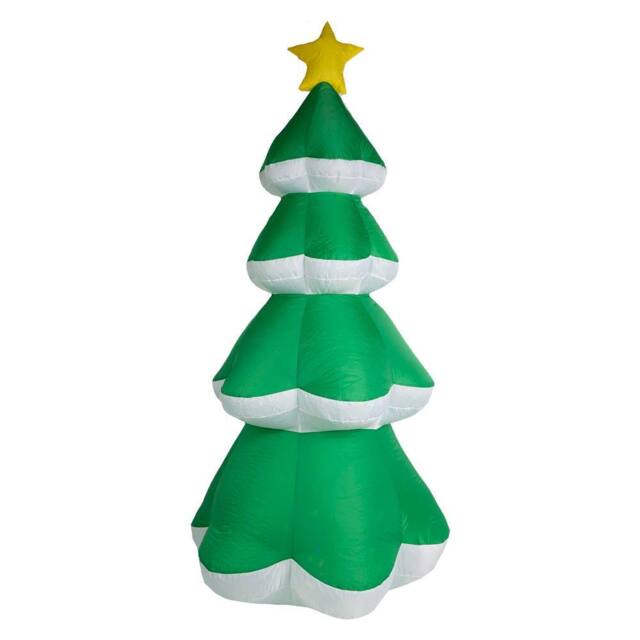 VFM e-Store Christmas Tree Inflatable Decoration 198cm x 90cm Green X 1 - Size: 198 cm x 90 cm - image 1