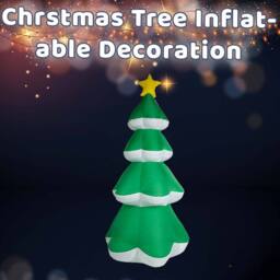 VFM e-Store Christmas Tree Inflatable Decoration 198cm x 90cm Green X 1 - Size: 198 cm x 90 cm - thumbnail 3