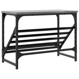 Berkfield Home Shoe Rack Grey Sonoma 60x30x45 cm Engineered Wood - Size: 60 x 30 x 45 cm - thumbnail 6