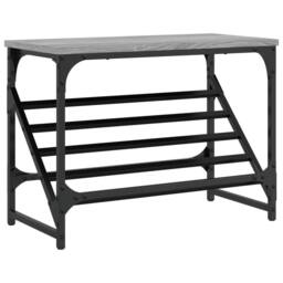 Berkfield Home Shoe Rack Grey Sonoma 60x30x45 cm Engineered Wood - Size: 60 x 30 x 45 cm - thumbnail 1