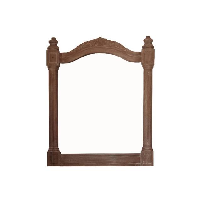 Lock Stock and Barrel Furniture Ltd Belle French Weathered Mirror - Teak - L3 x W50 x H60 cm in Brown - image 1