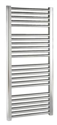 Balterley Heated Vertical Towel Rail Straight Rails 1096 BTU Chrome 1100x 500mm in Silver