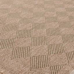 THE RUGS Jute Looking Diamond Design Outdoor Rugs Green Garden Nature 5300GN - Size: 140 cm x 200 cm - thumbnail 3