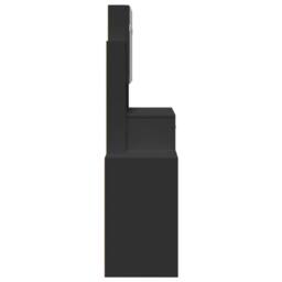 Berkfield Home Dressing Table with Cabinet Black 80x35x132 cm - Size: 80 x 35 x 132 cm - thumbnail 6