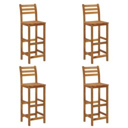 Berkfield Home 5 Piece Garden Bar Set Solid Wood Acacia in Brown - thumbnail 5