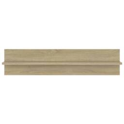 Berkfield Home Wall Shelf 2 pcs Sonoma Oak 80x11.5x18 cm Engineered Wood in Light Tan - thumbnail 4
