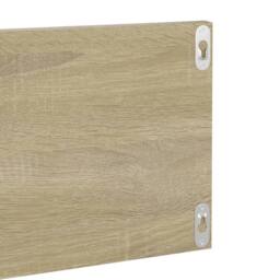 Berkfield Home Wall Shelf 2 pcs Sonoma Oak 80x11.5x18 cm Engineered Wood in Light Tan - thumbnail 6
