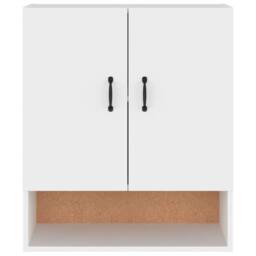 Berkfield Home Wall Cabinet White 60x31x70 cm Engineered Wood - Size: 60 x 31 x 70 cm - thumbnail 5