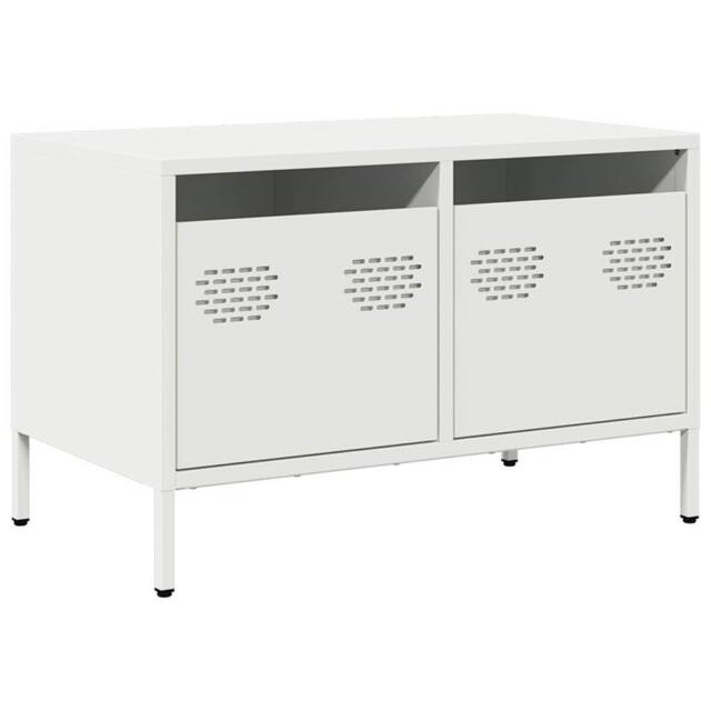 Berkfield Home TV Cabinet White 68x39x43.5 cm Cold-rolled Steel - image 1