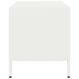 Berkfield Home TV Cabinet White 68x39x43.5 cm Cold-rolled Steel - thumbnail 6