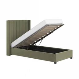 Flair Tiggy Single Ottoman Bed Velvet in Green - thumbnail 5