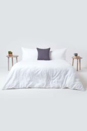 Homescapes European Linen Pillowcase, 80 x 80 cm in Dark Grey - thumbnail 5