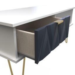Ready Assembled 2 U Dallas 1 Drawer Coffee Table (Ready Assembled) in Dark Blue - thumbnail 5