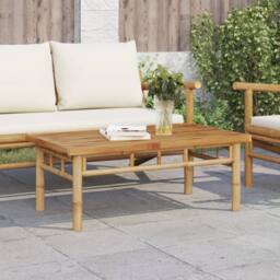 Berkfield Home Coffee Table 90x50x35 cm Bamboo in Brown - Size: 90 x 50 x 35 cm