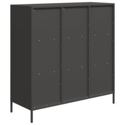 Berkfield Home Highboard¬†Black 101.5x39x103.5 cm Steel in Black - thumbnail 7
