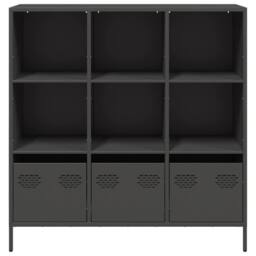 Berkfield Home Highboard¬†Black 101.5x39x103.5 cm Steel in Black - thumbnail 5