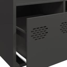 Berkfield Home Highboard¬†Black 101.5x39x103.5 cm Steel in Black - thumbnail 9