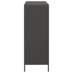Berkfield Home Highboard¬†Black 101.5x39x103.5 cm Steel in Black - thumbnail 6