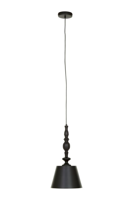 Orsina Matte Black Ceiling Pendant, Dome Suspension Light With Adjustable Cord, Lightweight Iron Hanging Lamp - image 1