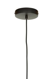 Orsina Matte Black Ceiling Pendant, Dome Suspension Light With Adjustable Cord, Lightweight Iron Hanging Lamp - thumbnail 3