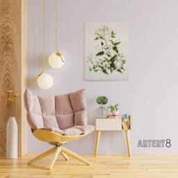 "Artery8 New Zealand Pikiarero White Clematis Flower Featon Canvas Art Print in Beige - Size: W12"" x H16""" - thumbnail 3