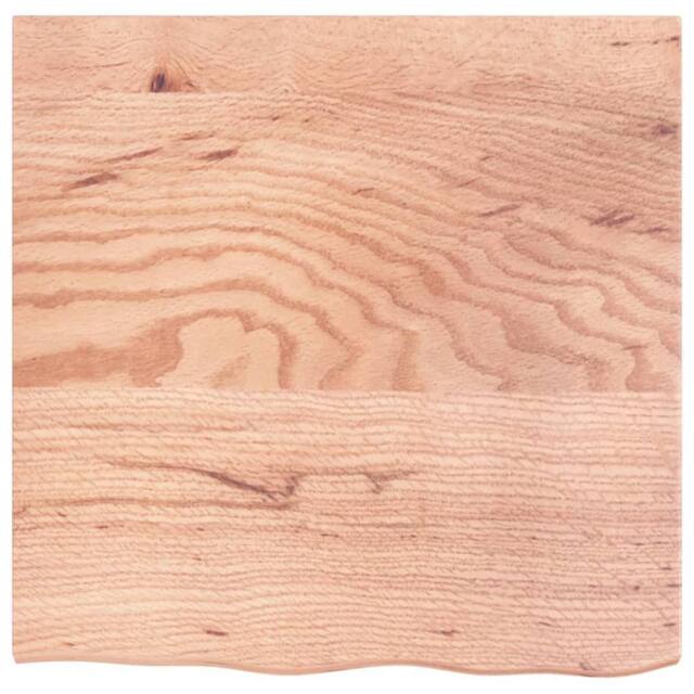 Berkfield Home Table Top Light Brown 60x60x2 cm Treated Solid Wood Oak - Size: 60 x 60 x 2 cm - image 1