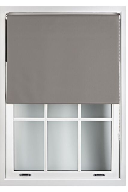 Furnished Dark Grey Blackout Roller Blinds - Trimmable Window Shade for Home & Office - Size: 165 cm width x 210 cm drop - image 1