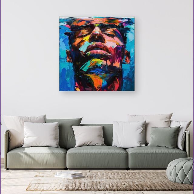 Warren Reed - Designer Radiant Reflection Canvas - Size: w40 inch x h40 inch - image 1
