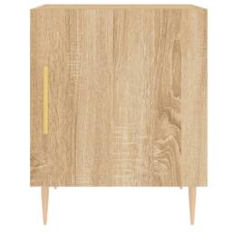 Berkfield Home Bedside Cabinets 2 pcs Sonoma Oak 40x40x50 cm Engineered Wood in Brown - Size: 40 x 40 x 50 cm - thumbnail 6