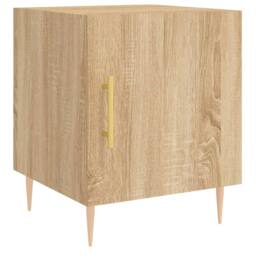 Berkfield Home Bedside Cabinets 2 pcs Sonoma Oak 40x40x50 cm Engineered Wood in Brown - Size: 40 x 40 x 50 cm - thumbnail 5