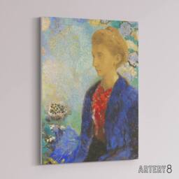 "Artery8 Baroness of Domecy Portrait Redon Vintage Canvas Wall Art - Size: W18"" x H24""" - thumbnail 2
